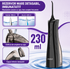 Irygator do jamy ustnej FiGGA® ORAL F-202 – Przenośny irygator, USB-C, zbiornik 230 ml, 5 trybów czyszczenia, IPX7, 2000 mAh, Premium Czarny