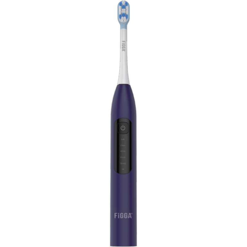 Periuță de dinți electrică sonică FiGGA® SONIC-S100 – 5 moduri, 4 capete, Mov