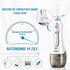 Duș bucal FiGGA® Oral-F101 – Irigator portabil profesional, 8 capete, 2500 mAh, 5 viteze, rezervor 300 ml, IPX7, Alb