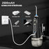 Duș bucal FiGGA® Oral-F101 – Irigator portabil profesional, 8 capete, 2500 mAh, 5 viteze, rezervor 300 ml, IPX7, Negru