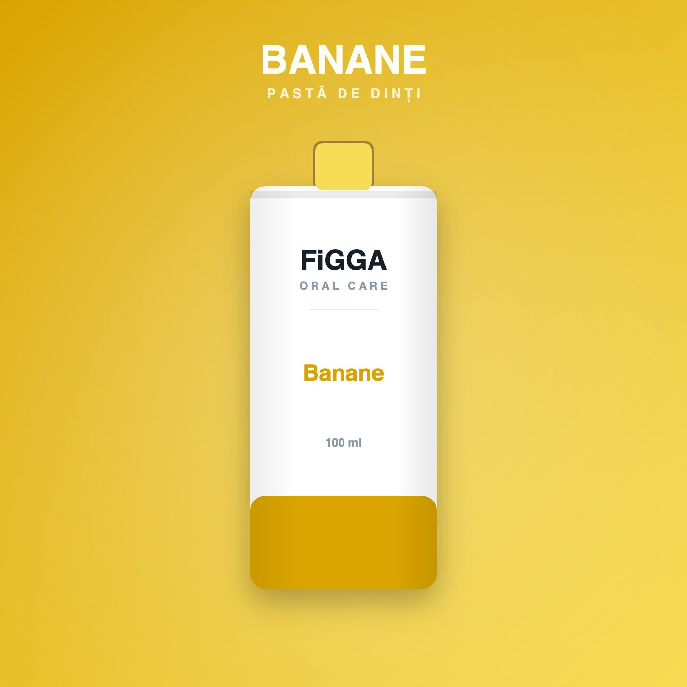 Pastă de dinți FiGGA cu aromă de banane, tub de 100 ml