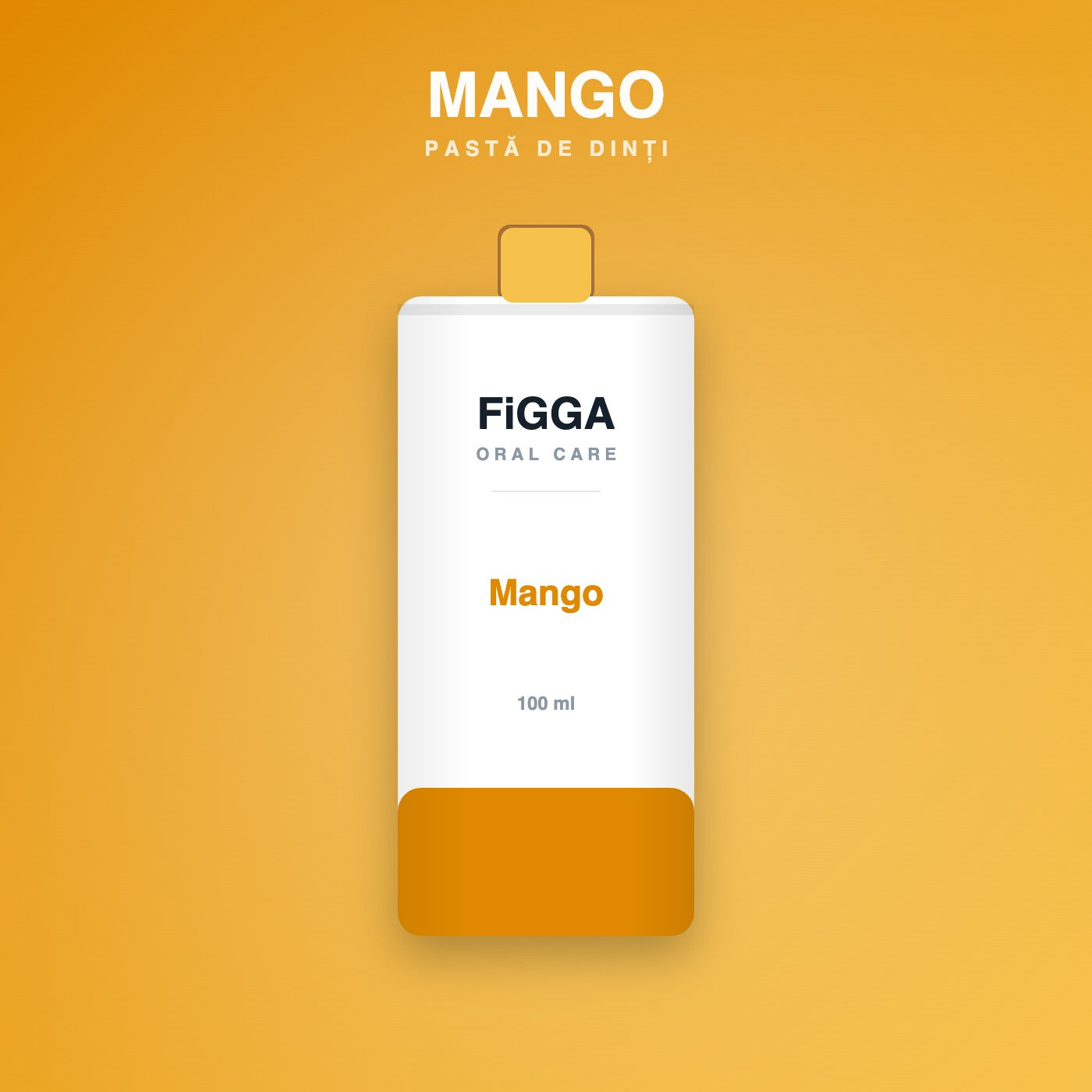 Pastă de dinți FiGGA cu aromă de mango, tub de 100 ml