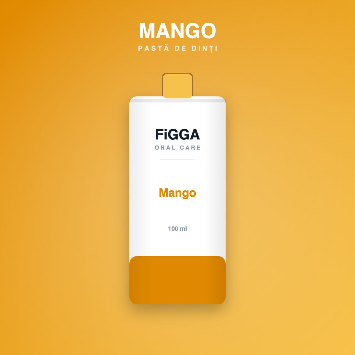 Pastă de dinți FiGGA cu aromă de mango, tub de 100 ml