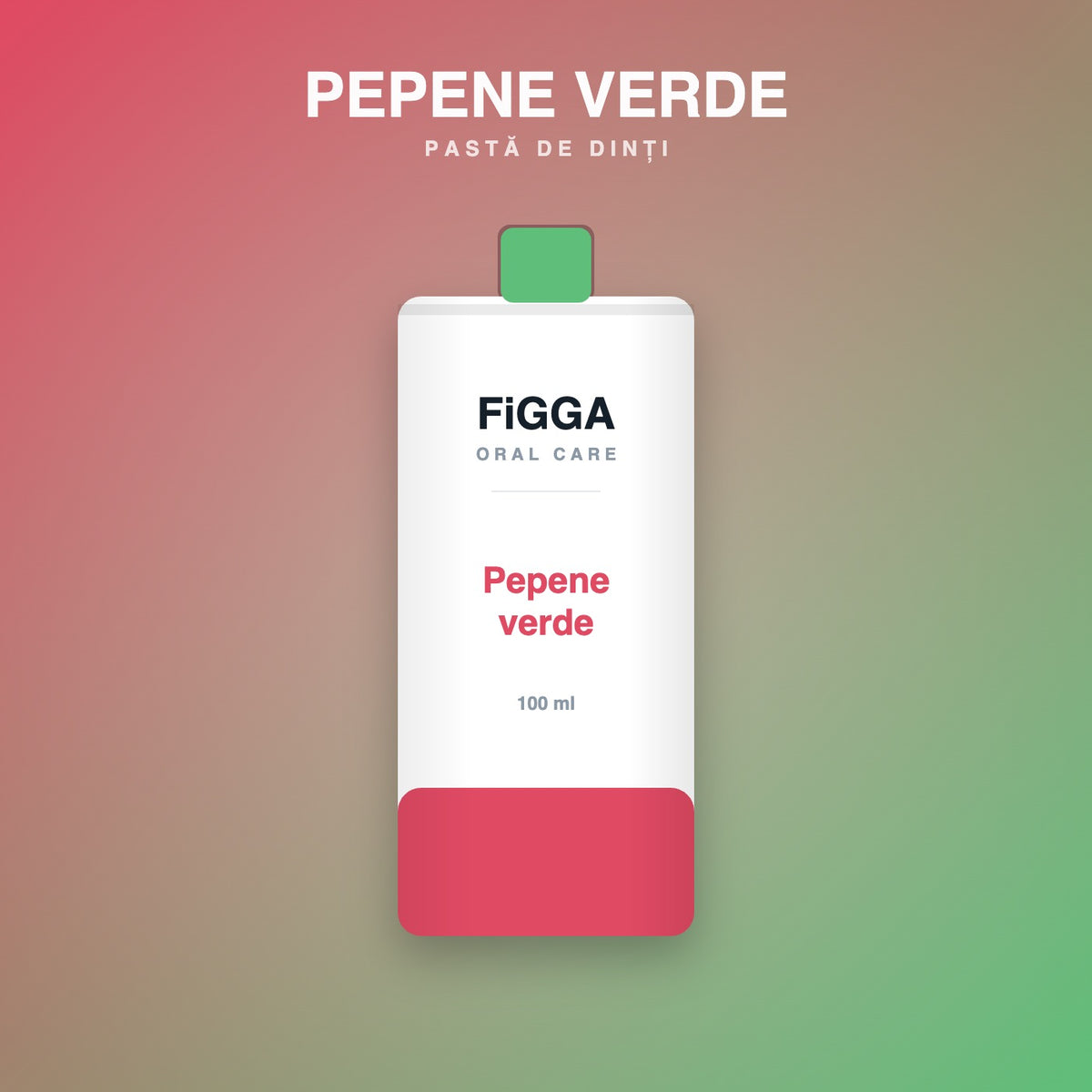 Pastă de dinți FiGGA cu aromă de pepene verde, tub de 100 ml