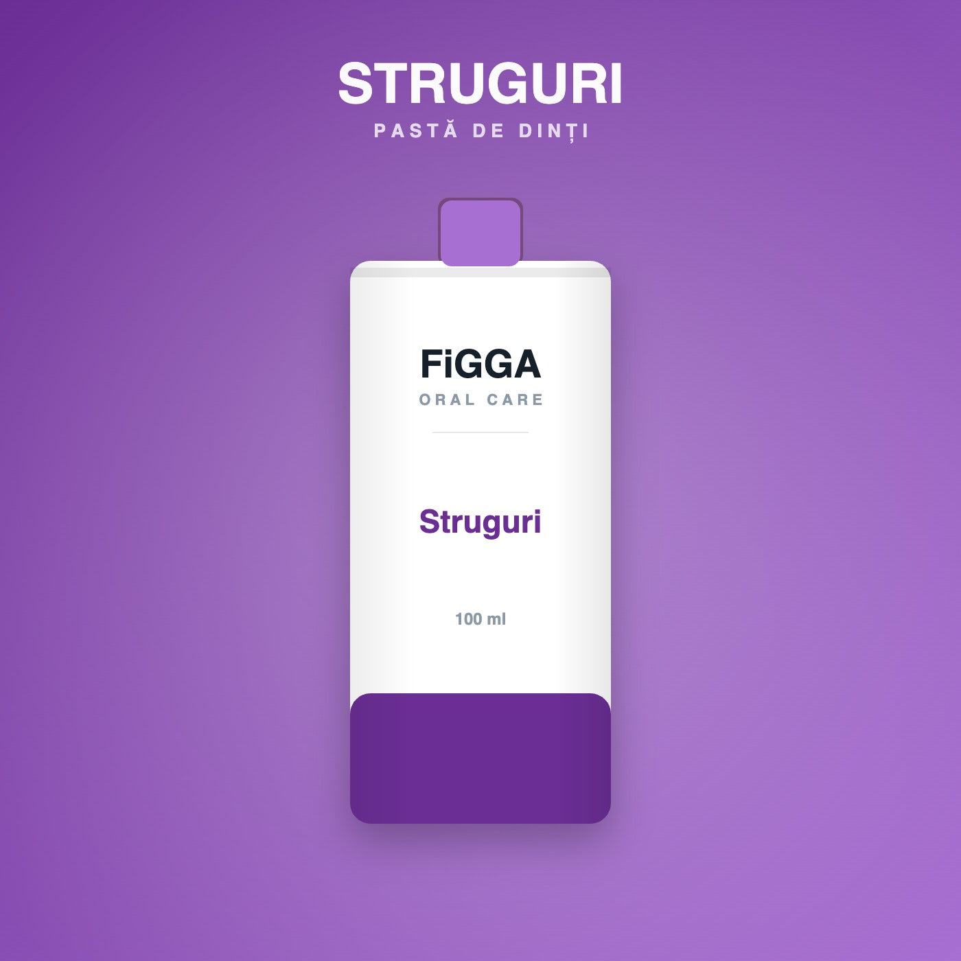 Pastă de dinți FiGGA cu aromă de struguri, tub de 100 ml