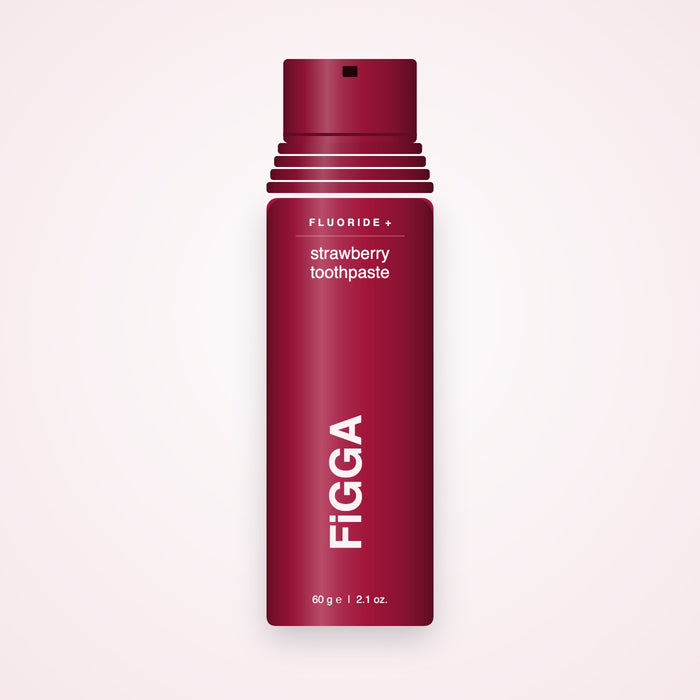 Pastă de dinți FiGGA cu aromă de strawberry, flacon 60 g
