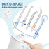 Irigator bucal FiGGA® ORAL F-303 – Duș bucal portabil, USB-C, rezervor XL 300 ml, 5 trepte Gear Cleaning, IPX7 - Alb